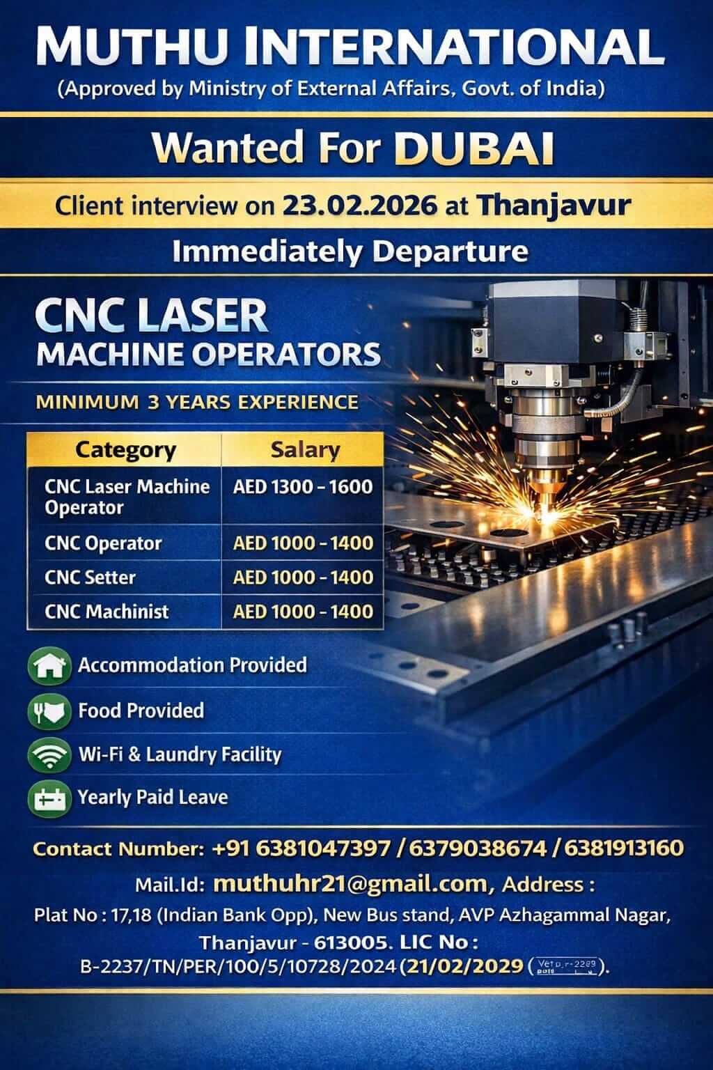 WANTED FOR DUBAI WANTED FOR DUBAI