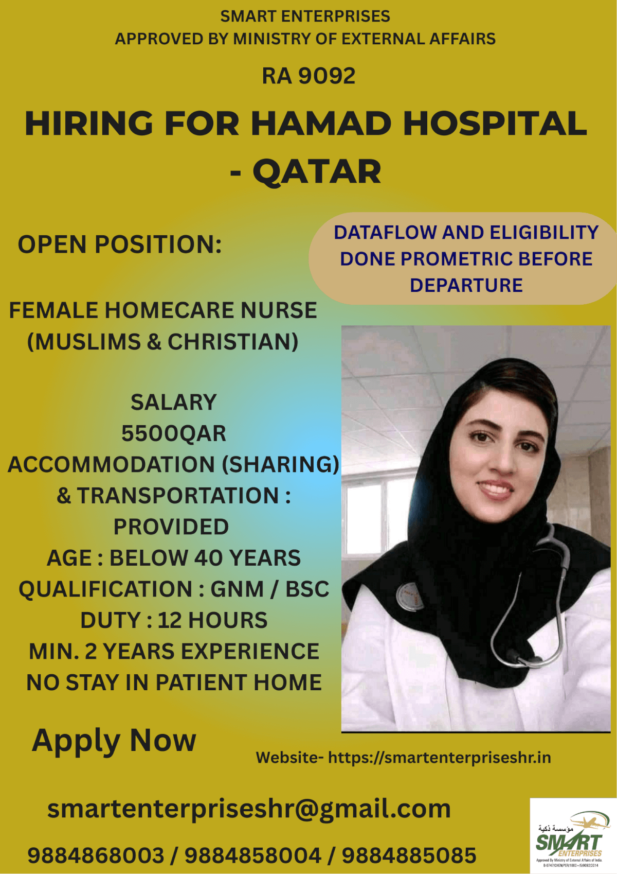 URGENT REQUIREMENT FOR QATAR