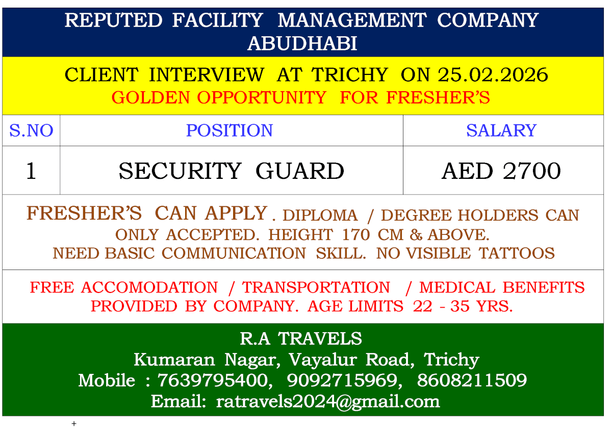 REPUTED FACILITY MANAGEMENT COMPANY  ABUDHABI