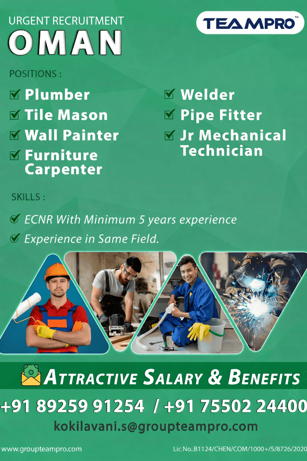 Urgent Hiring – Oman