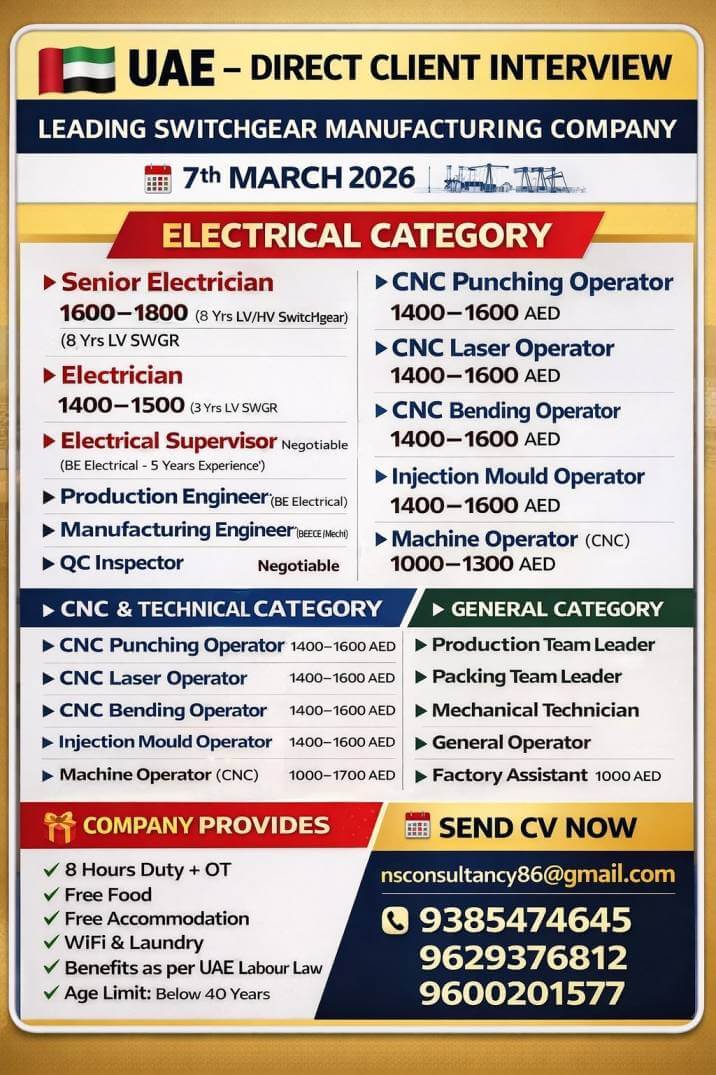 LEADING SWICHGEAR MANUFACTURING COMPANY REQUIREMENT FOR UAE LEADING SWICHGEAR MANUFACTURING COMPANY REQUIREMENT FOR UAE