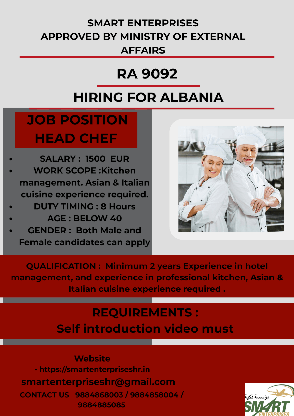 URGENT REQUIREMENT FOR ALBANIA URGENT REQUIREMENT FOR ALBANIA