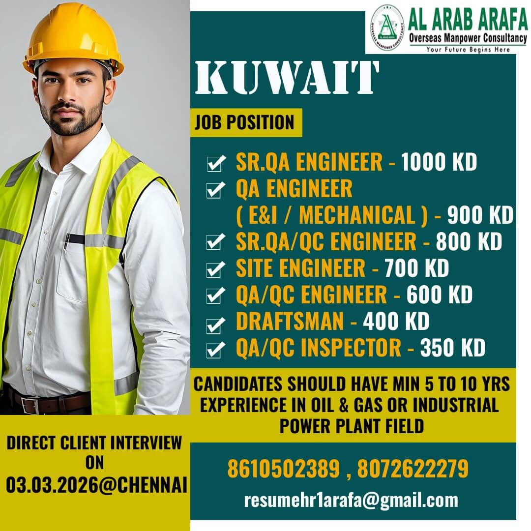 DIRECT CLIENT INTERVIEW ON 03.03.2026 @ CHENNAI DIRECT CLIENT INTERVIEW ON 03.03.2026 @ CHENNAI