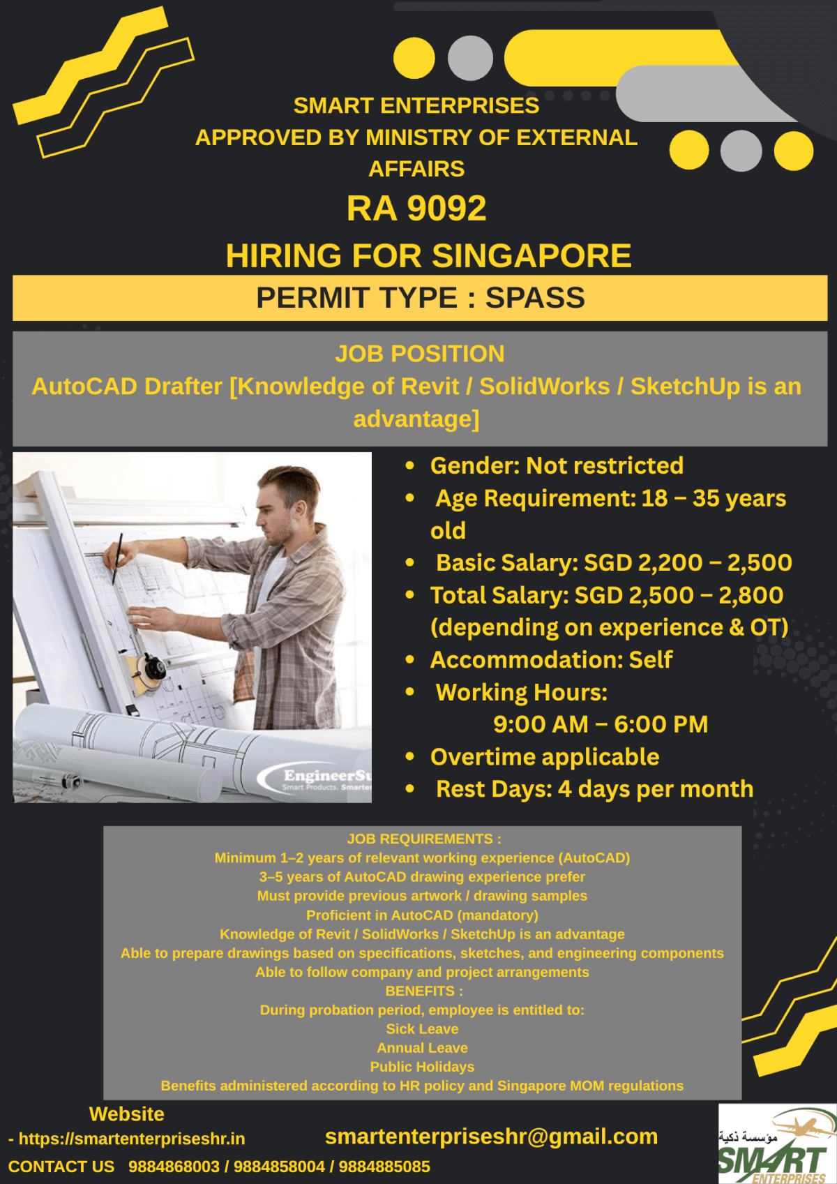 URGENT REQUIREMENT FOR SINGAPORE