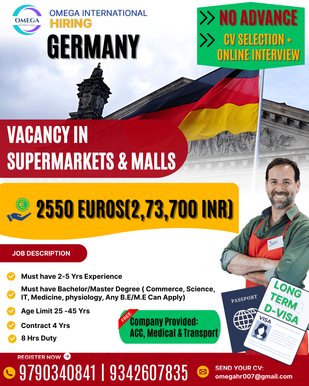 HIRING FOR GERMANY