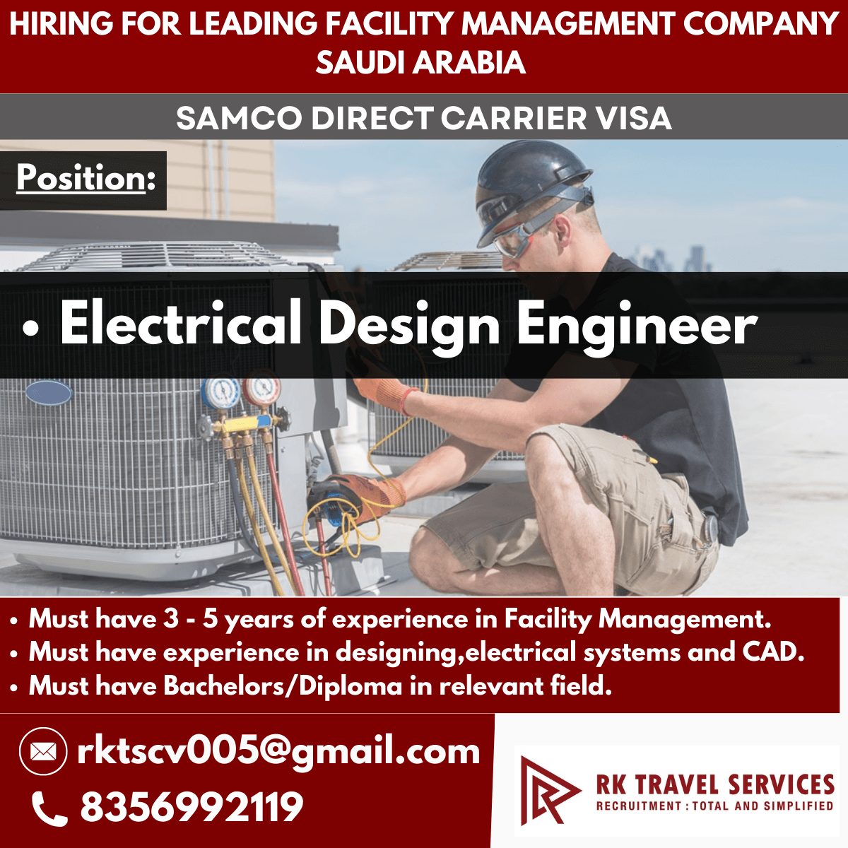HIRING FOR LEADING FACILITY MANAGEMENT COMPANY SAUDI ARABIA