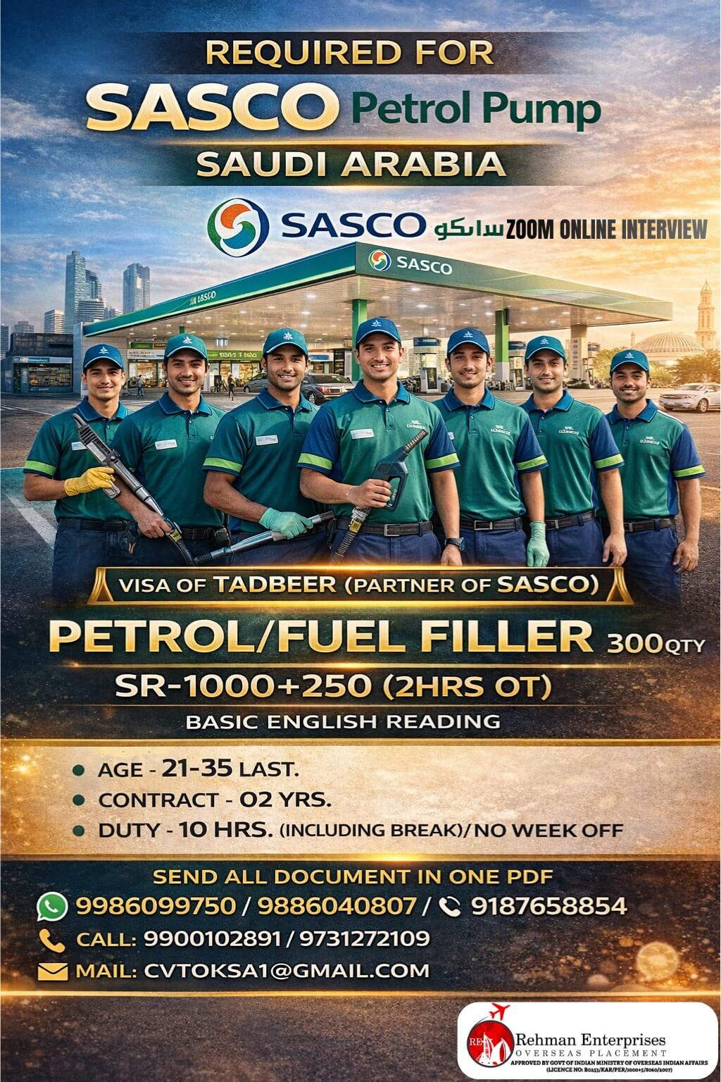 REQUIRED FOR SAUDI ARABIA REQUIRED FOR SAUDI ARABIA