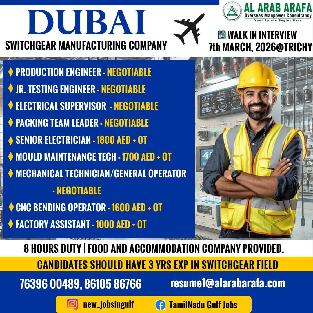 DIRECT CLIENT INTERVIEW ON 07/03/2026 @ TRICHY