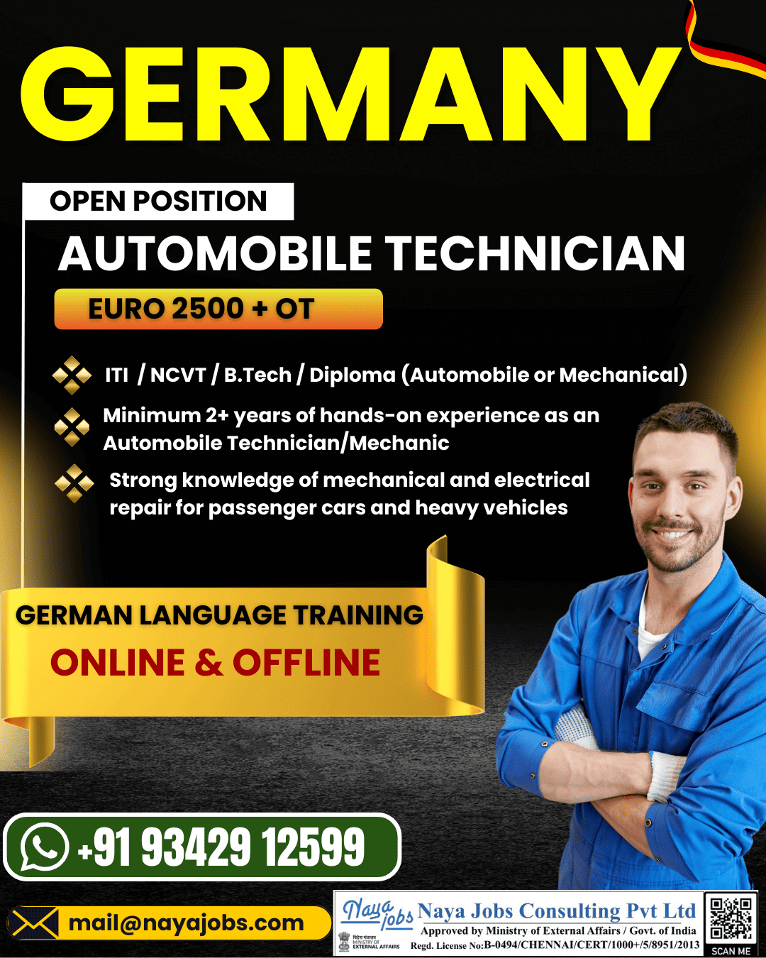 URGENT HIRING FOR GERMANY