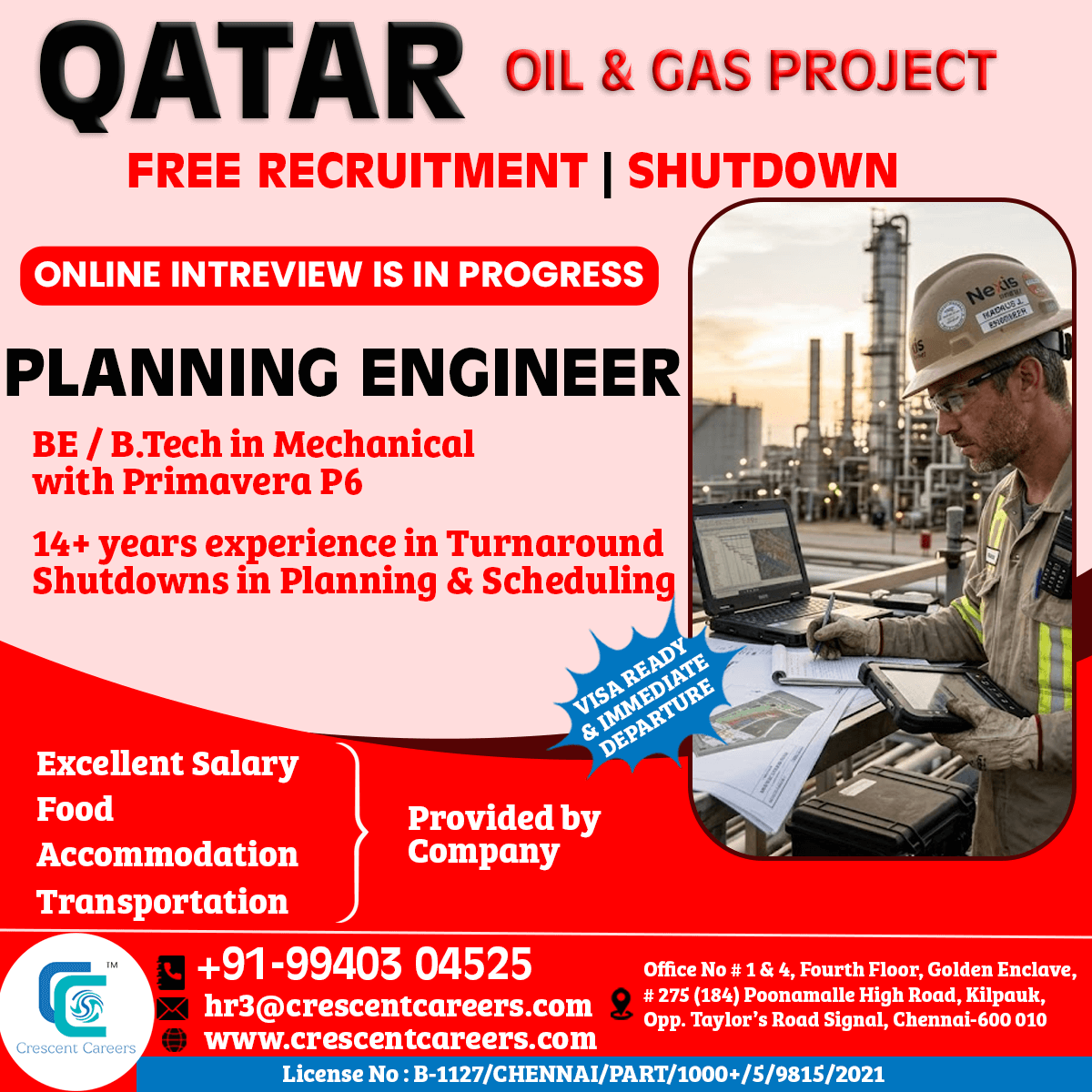 PLANNING ENGINEER PLANNING ENGINEER