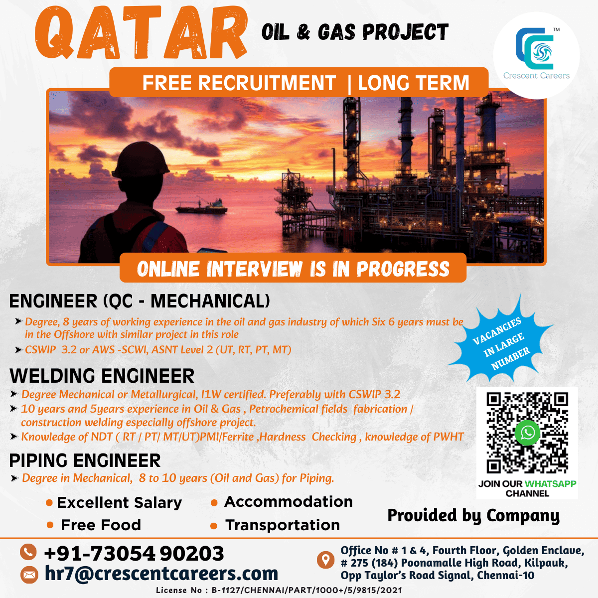 WELDING ENGINEER / PIPING ENGINEER