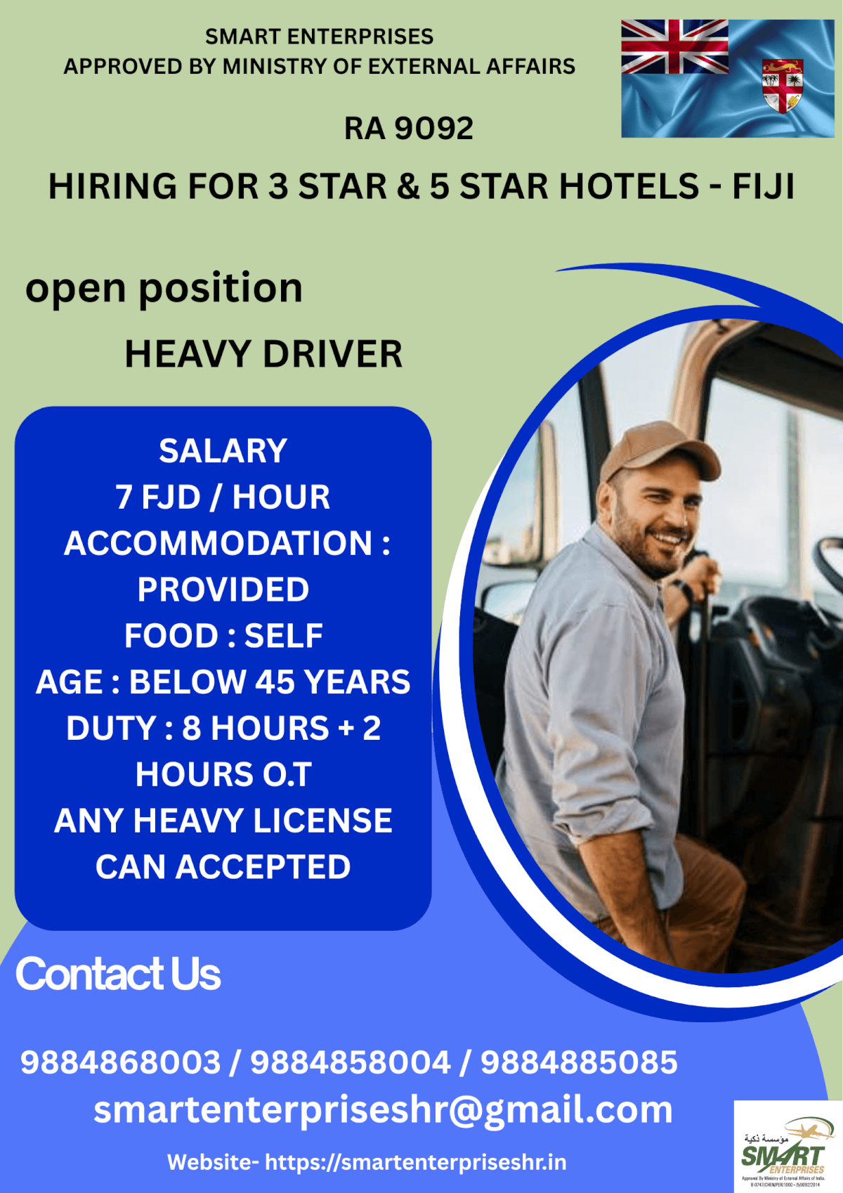 URGENT REQUIREMENT FOR FIJI