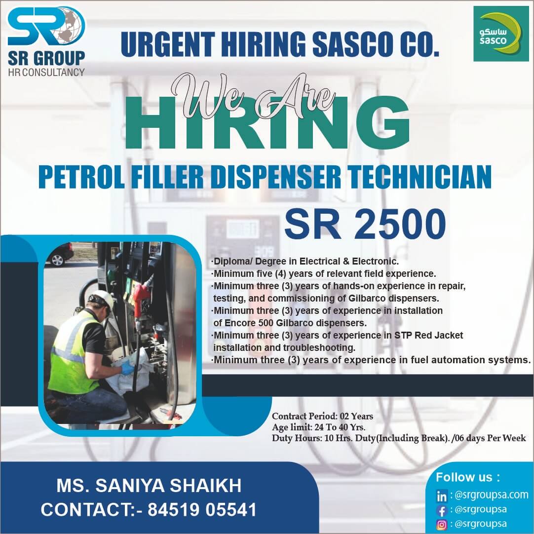 URGENT REQUIRED FOR SAUDI ARABIA