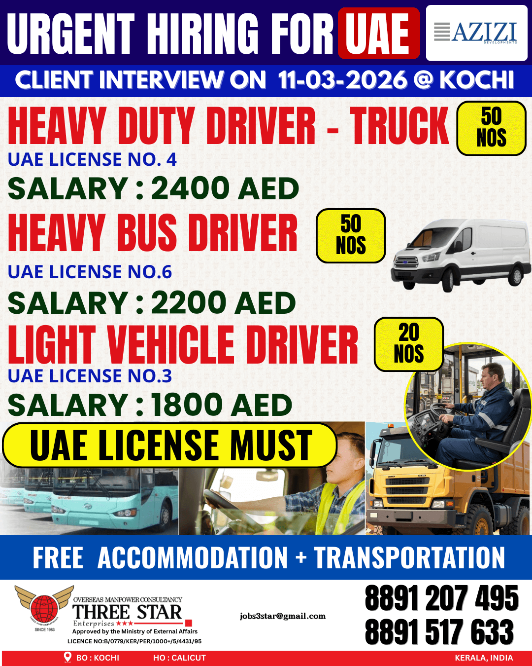 URGENT HIRING FOR UAE ?? - AZIZI DEVELOPMENTS