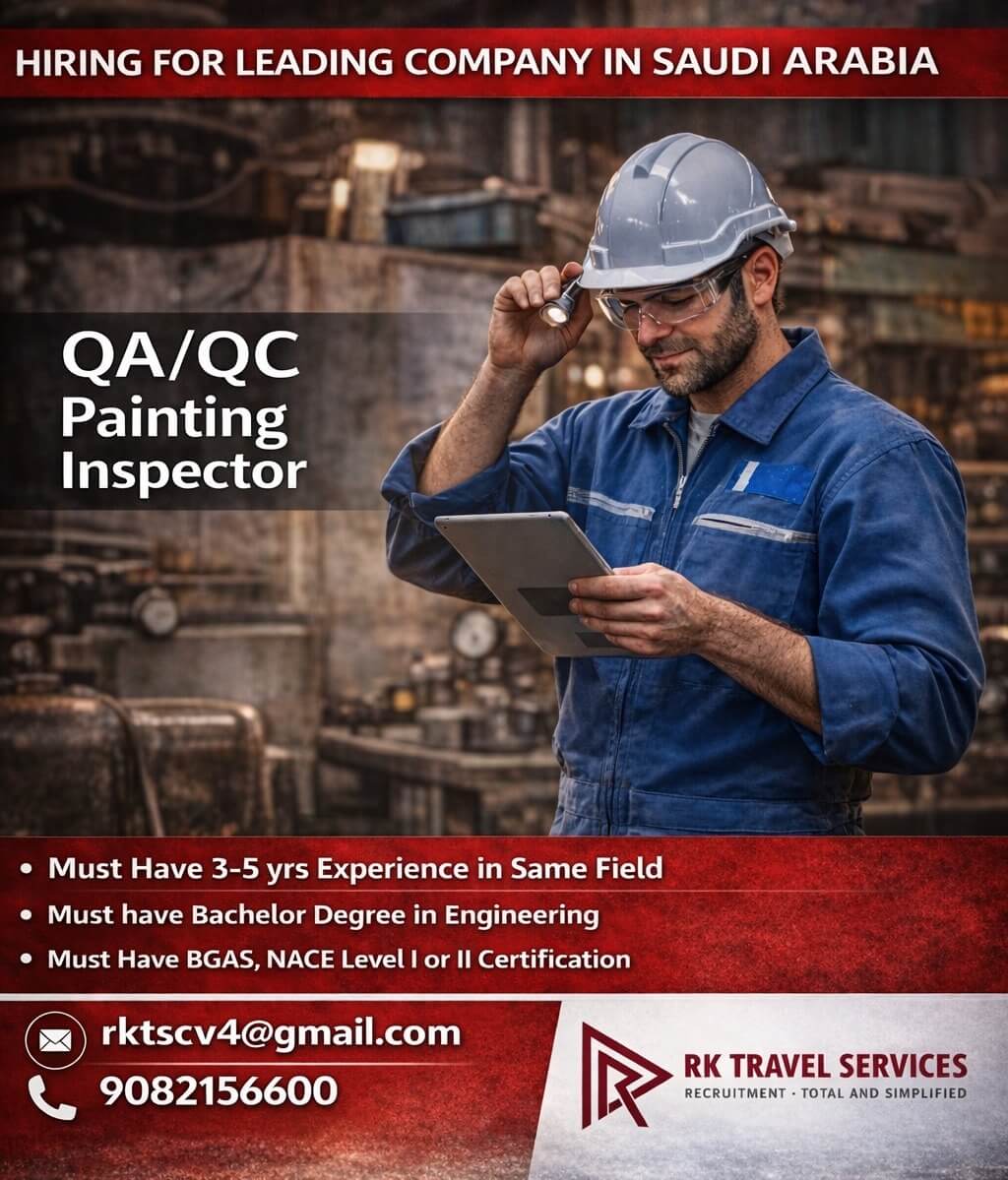 HIRING FOR LEADING Company in SAUDI ARABIA