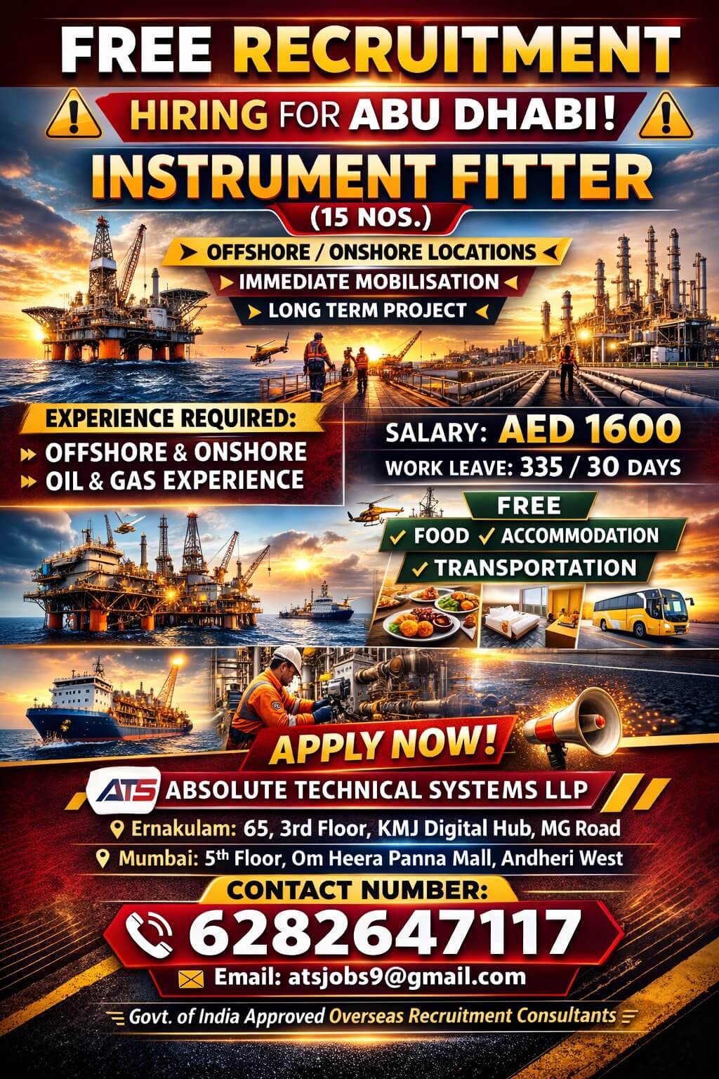 FREE Recruitment - Abu Dhabi SHUTDOWN