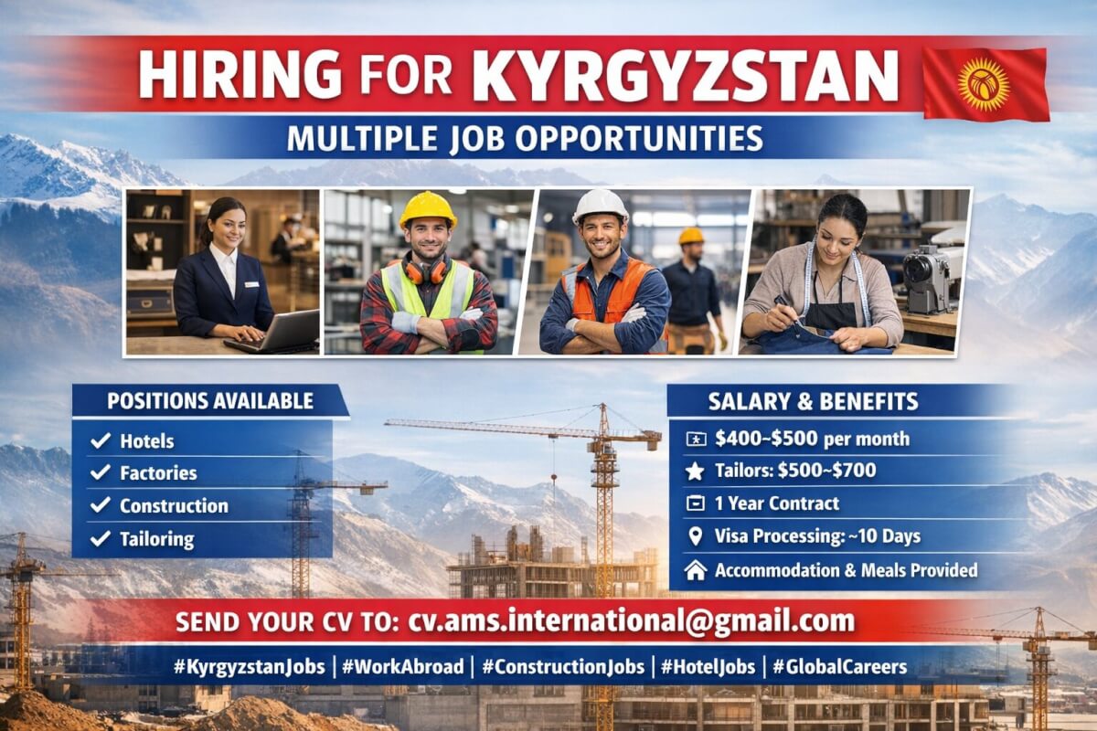 Hiring for Kyrgyzstan – Multiple Job Opportunities