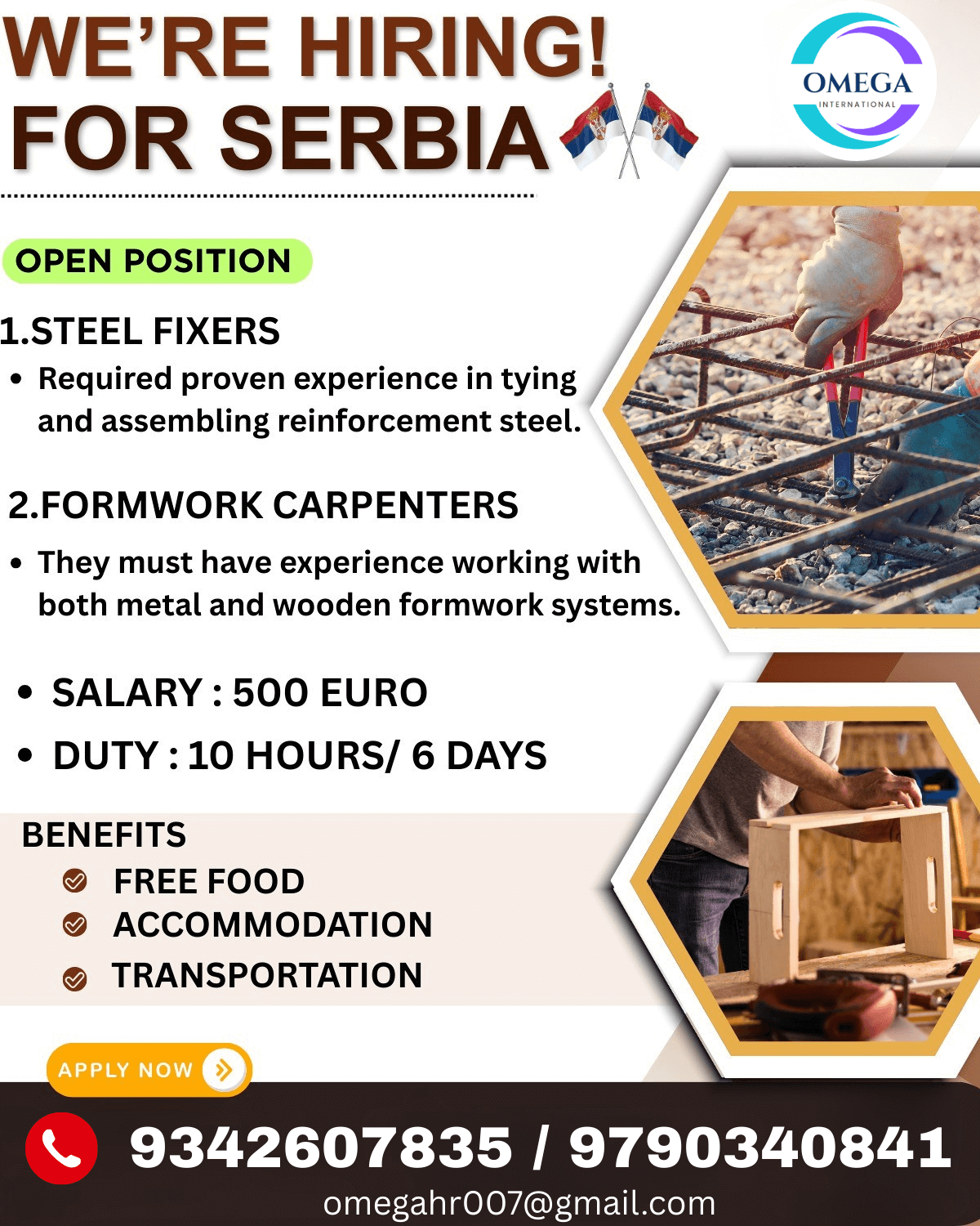 Requirement for serbia-EUROPE