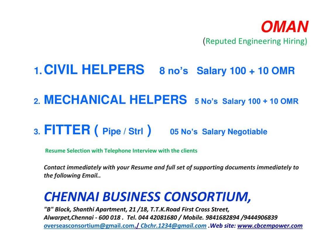 HELPER & FITTERS