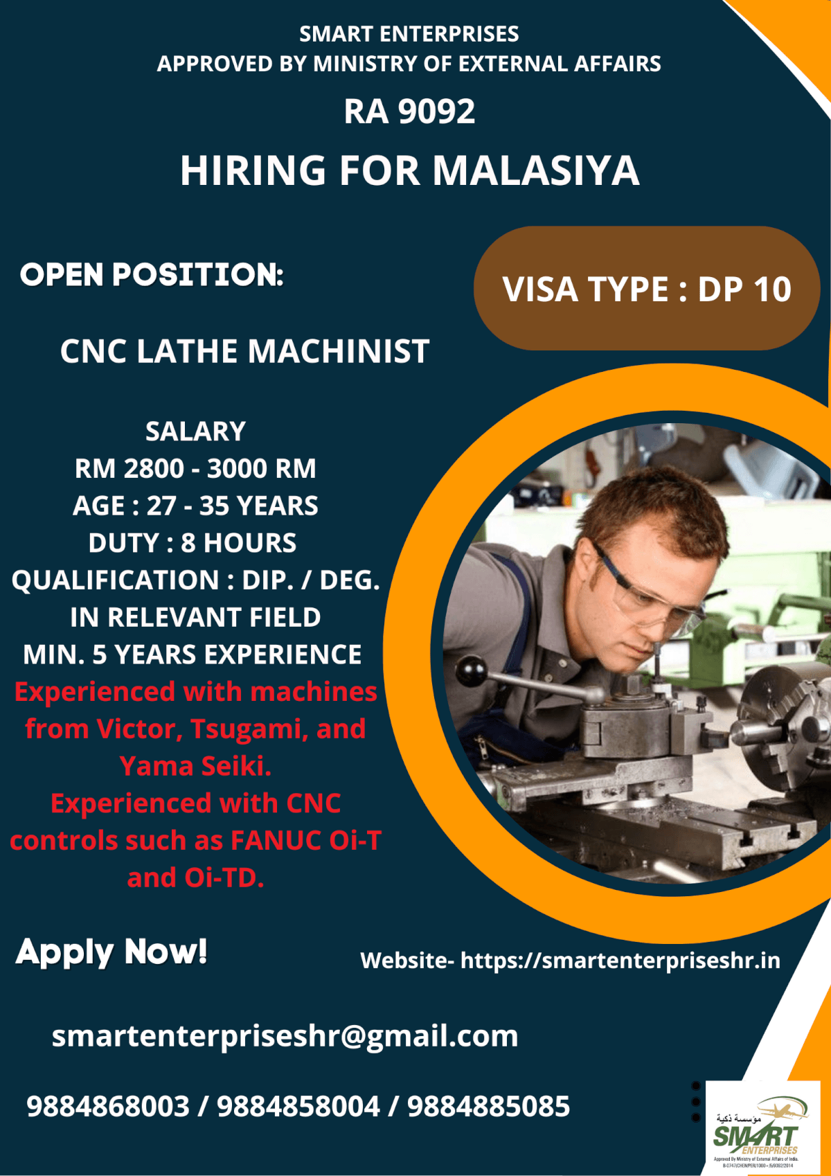 URGENT REQUIREMENT FOR MALAYSIA