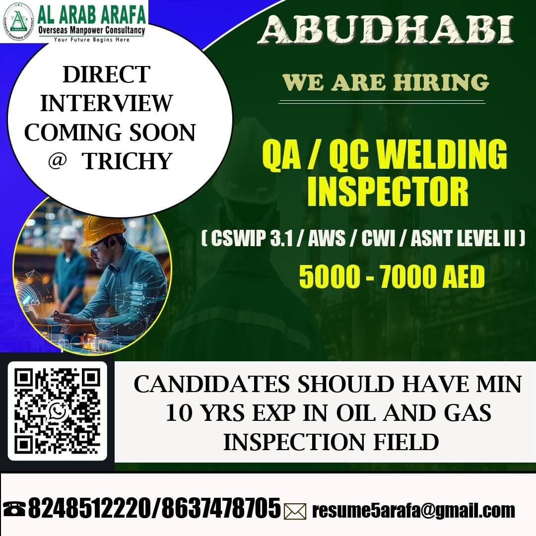 DIRECT INTERVIEW COMING SOON @ TRICHY