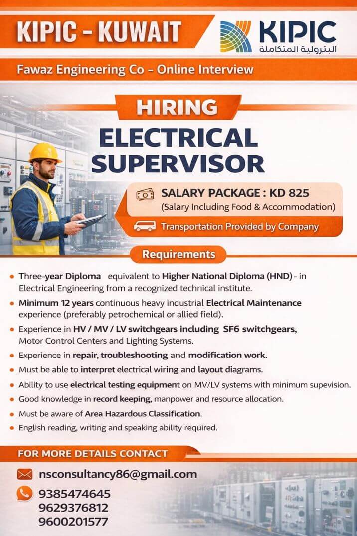 LEADING ELECTRICAL REQUIREMENT KUWAIT