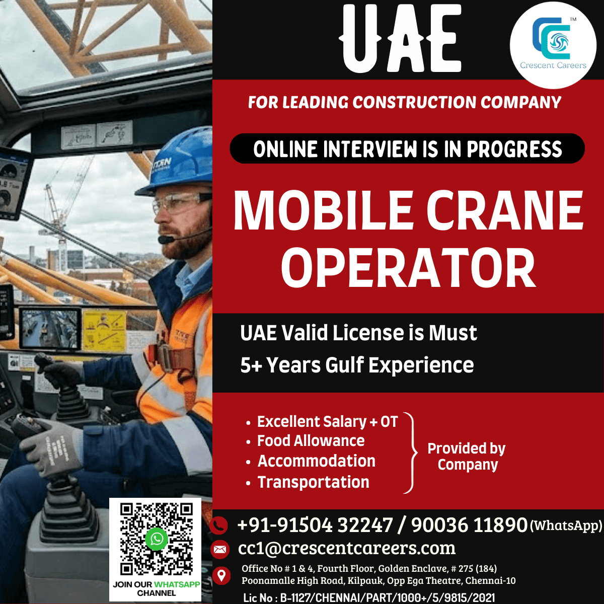 MOBILE CRANE OPERATOR MOBILE CRANE OPERATOR