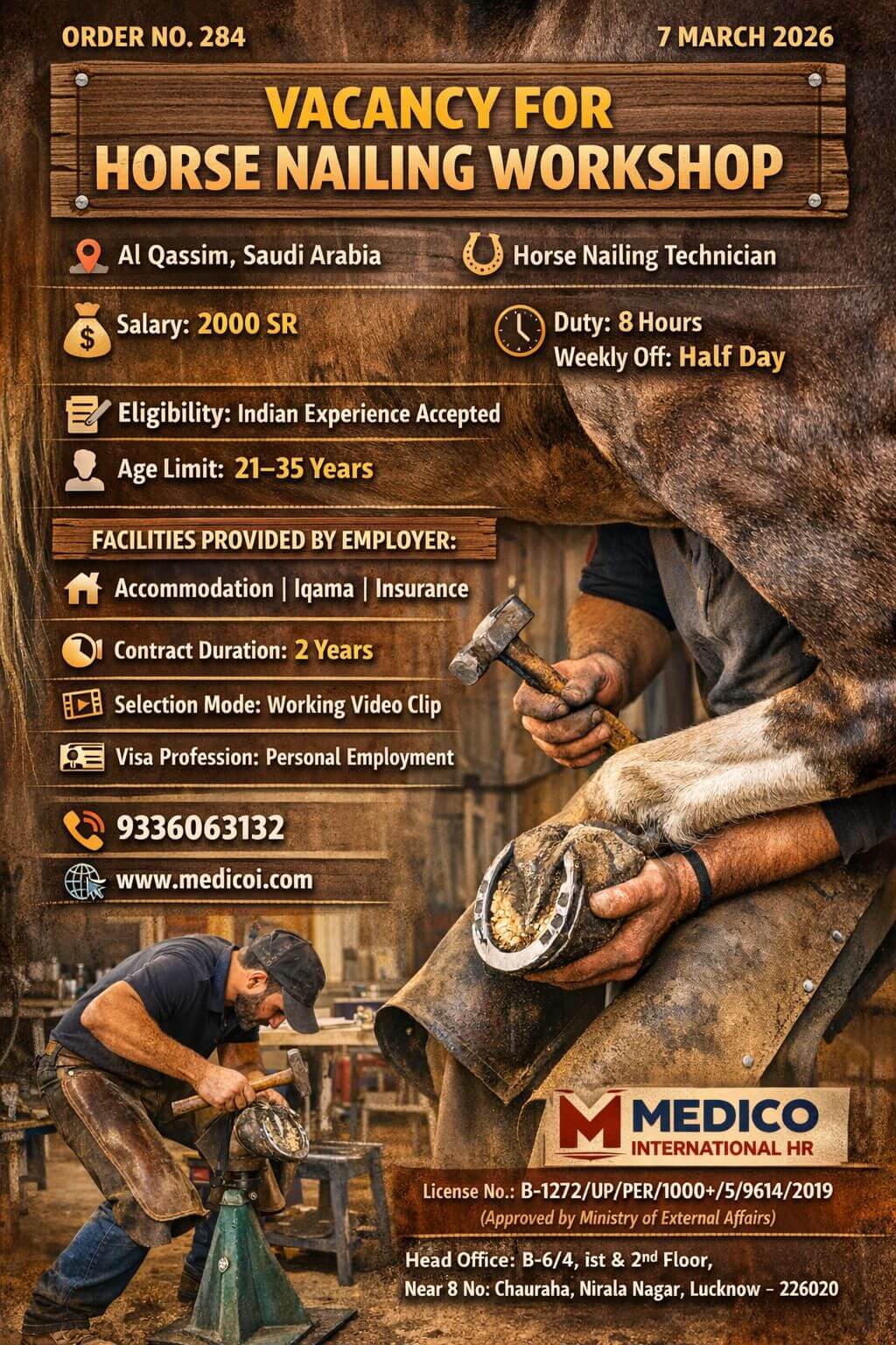 Horse Nailing Technician