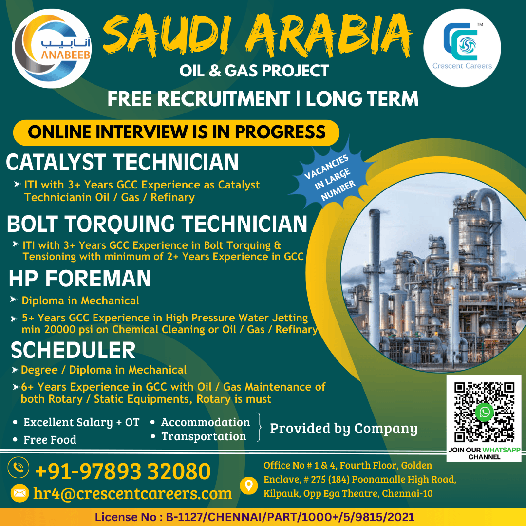 FREE RECRUITMENT FOR SAUDI ARABIA COUNTRY FREE RECRUITMENT FOR SAUDI ARABIA COUNTRY