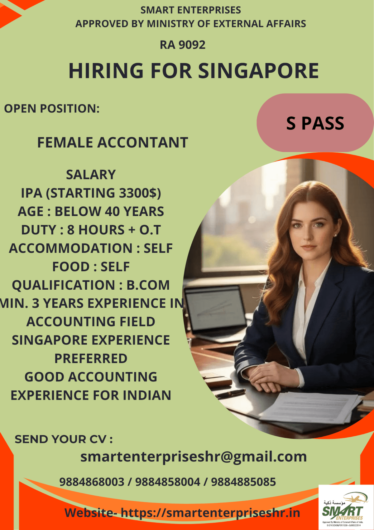 URGENT REQUIREMENT FOR SINGAPOREQ