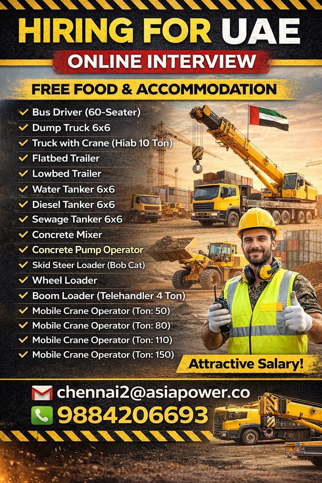 OPERATOR FOR UAE - CVS SELECTION