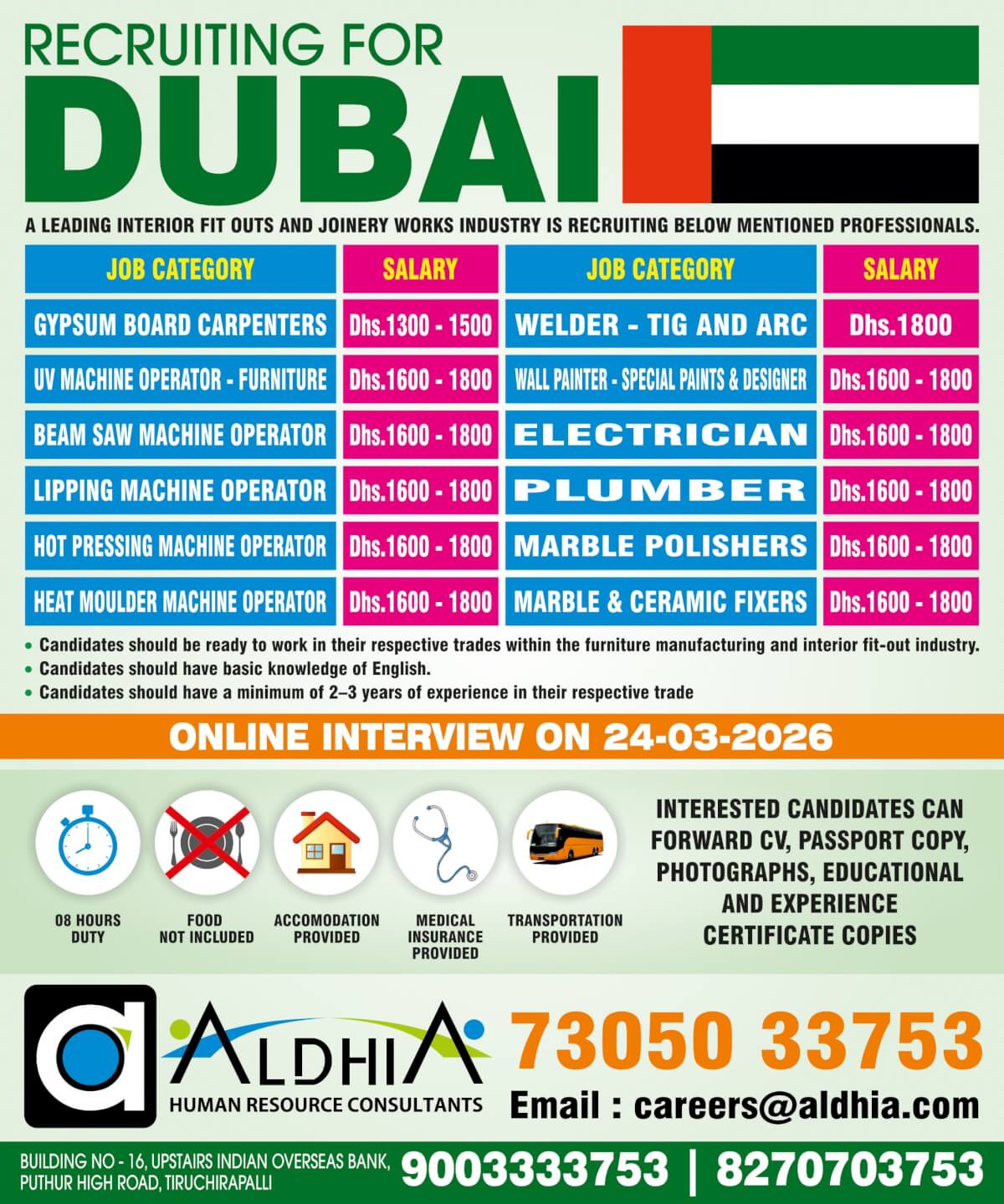 Online Interview - Recruiting for Dubai Online Interview - Recruiting for Dubai