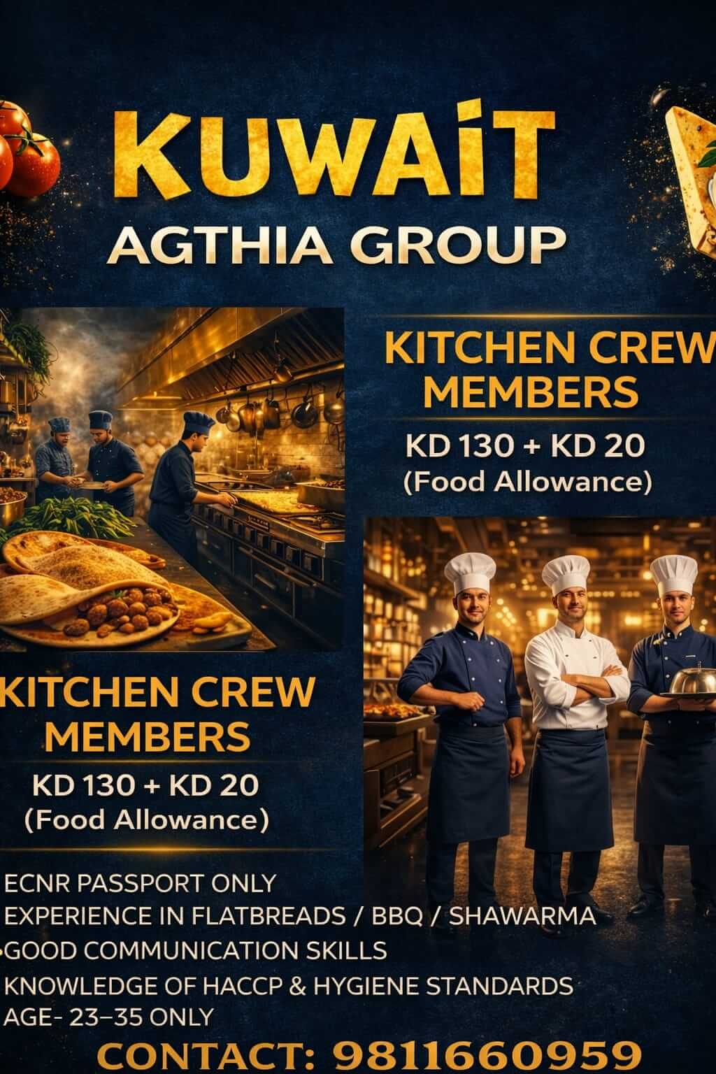 KITCHEN CREW MEMBERS