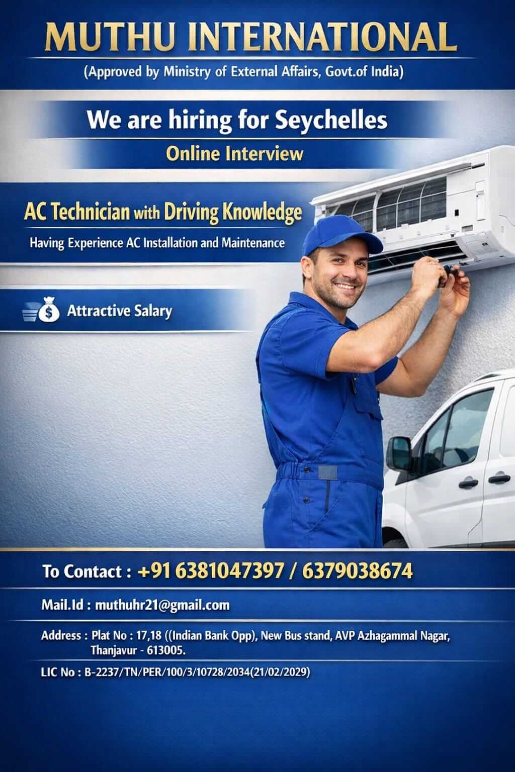 Wanted for seychells