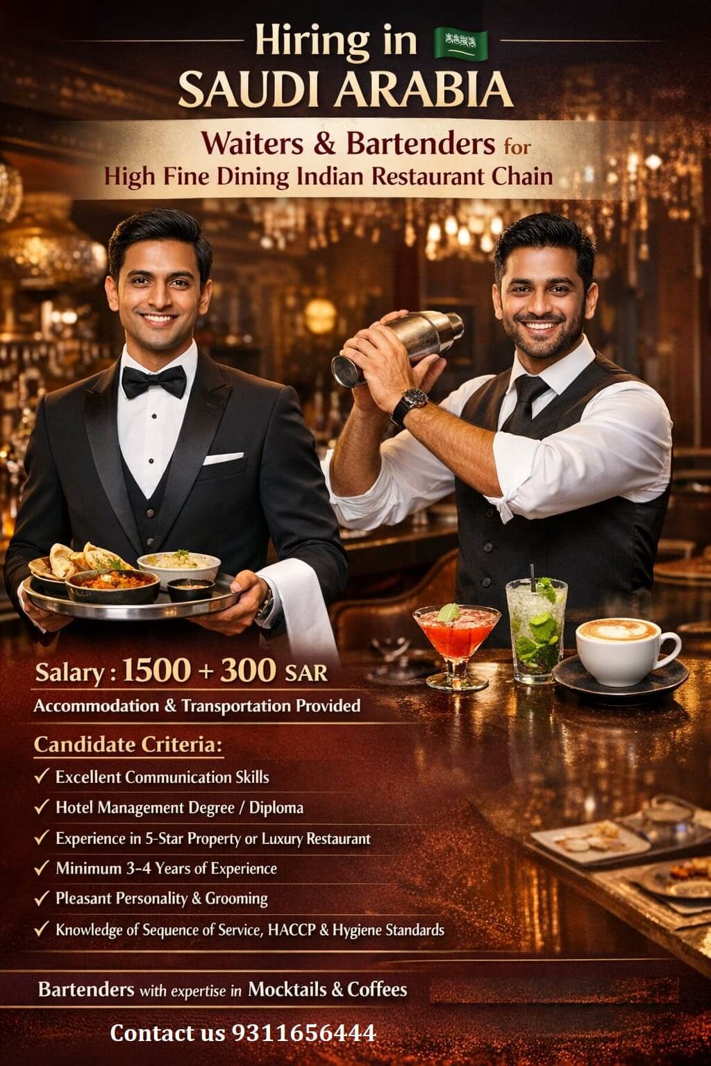 WAITER & BARTENDERS