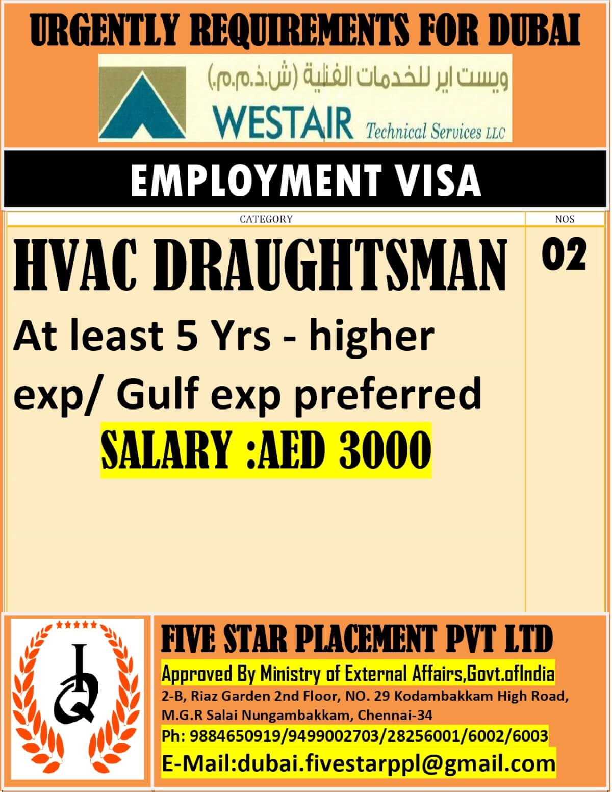 URGENT REQUIREMENT FOR DUBAI URGENT REQUIREMENT FOR DUBAI