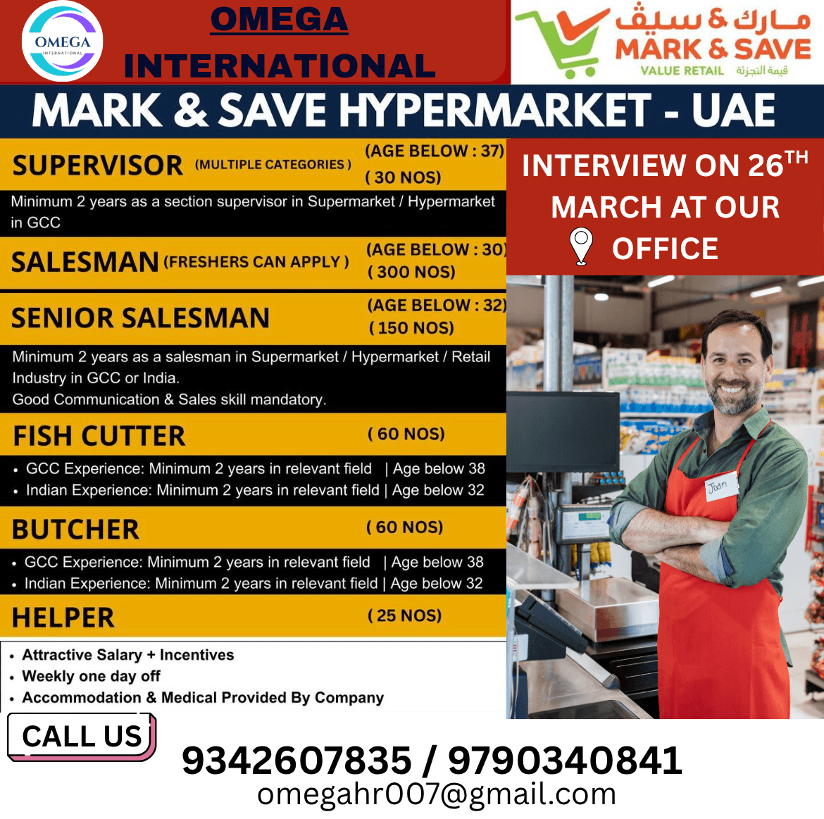HIRING FOR DUBAI