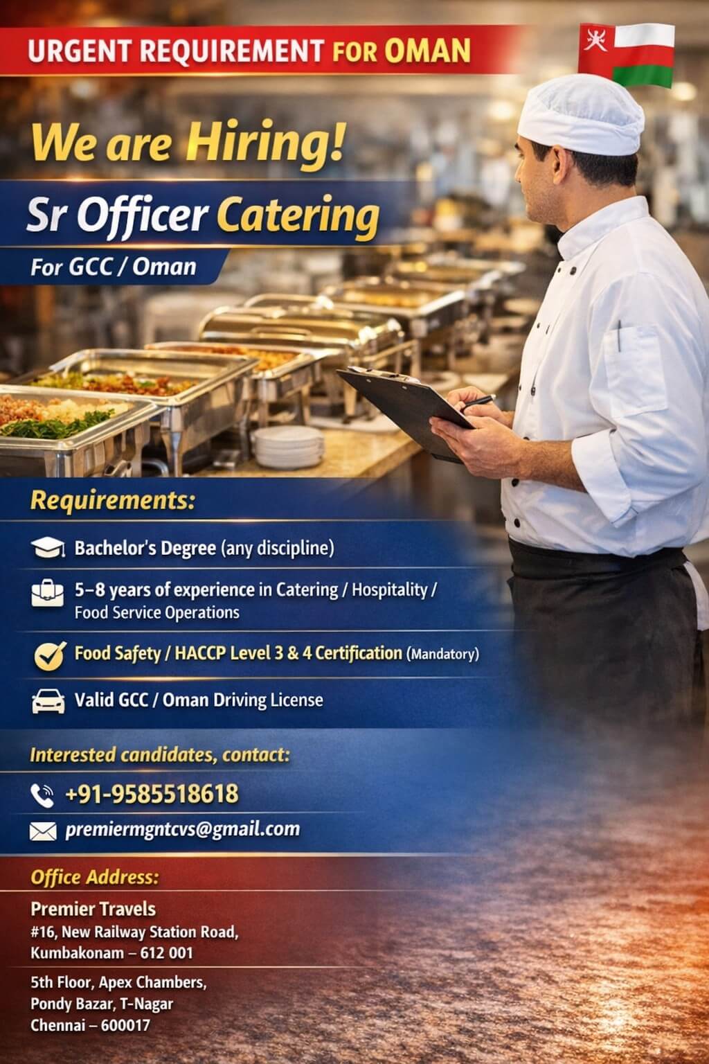 Sr Catering Officer