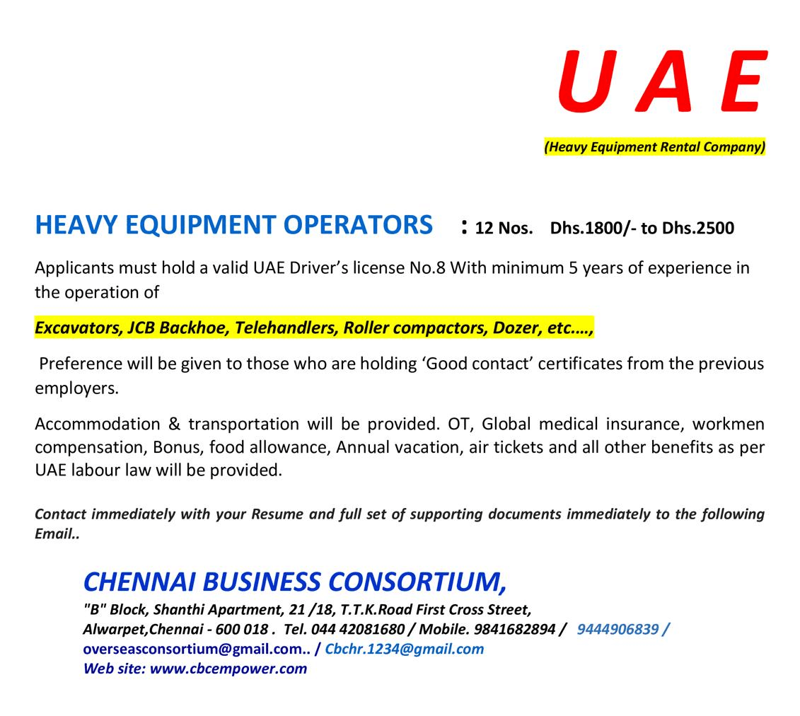 HEAVY EQUIPMENT OPERATORS