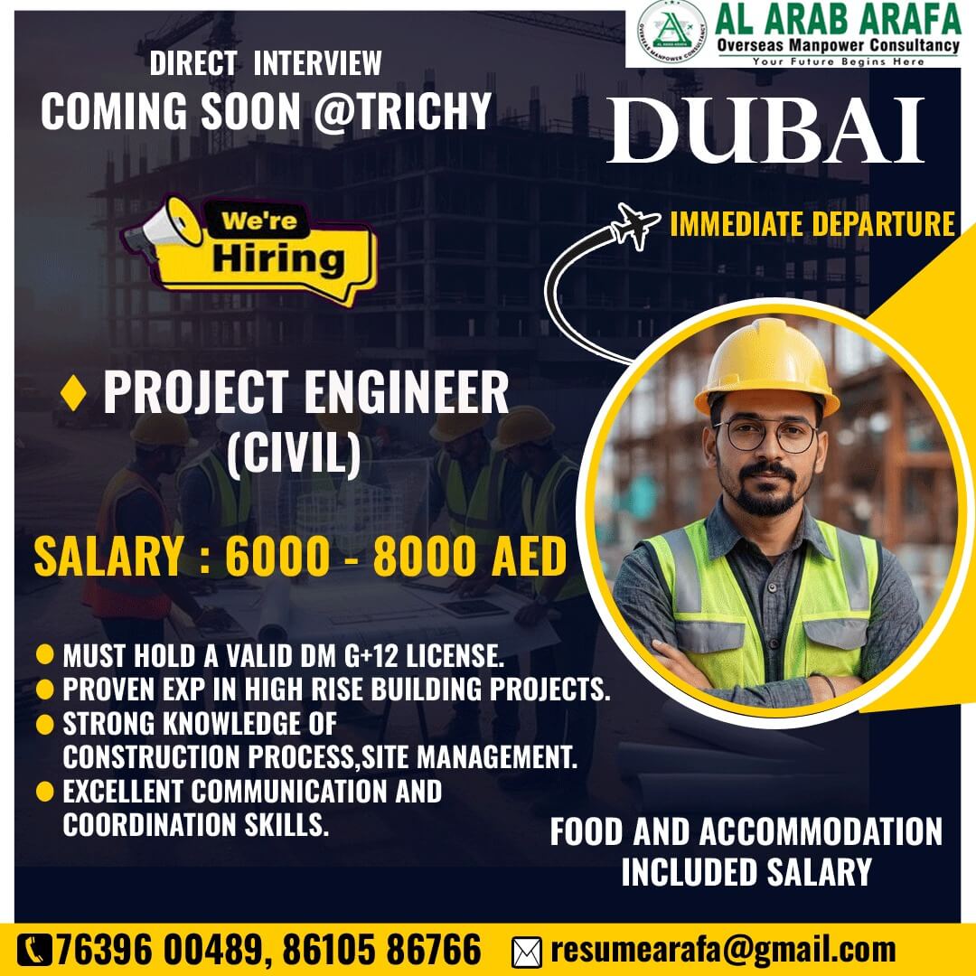 DIRECT INTERVIEW COMING SOON @ TRICHY