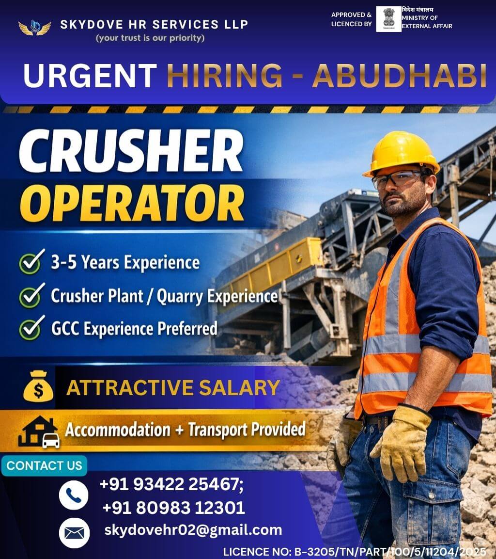 URGENT HIRING FOR ABUDHABI