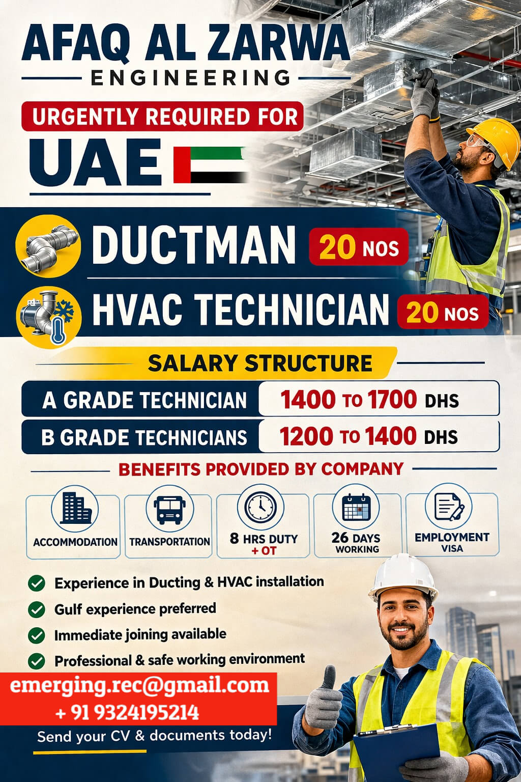 URGENT REQUIRED FOR UAE - AFAQ AL ZARWA URGENT REQUIRED FOR UAE - AFAQ AL ZARWA