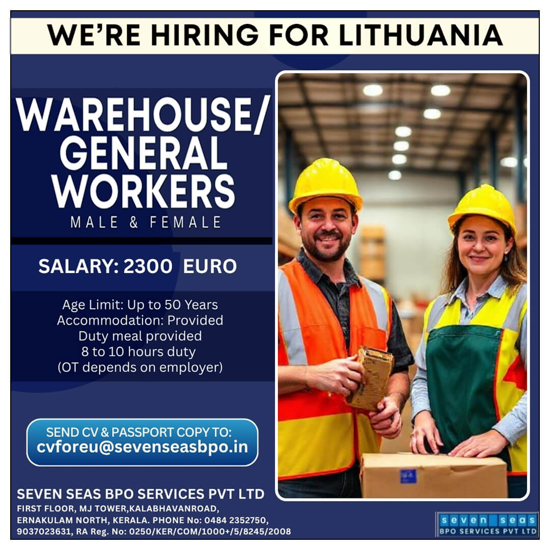 Urgent Vacancy in Lithuania