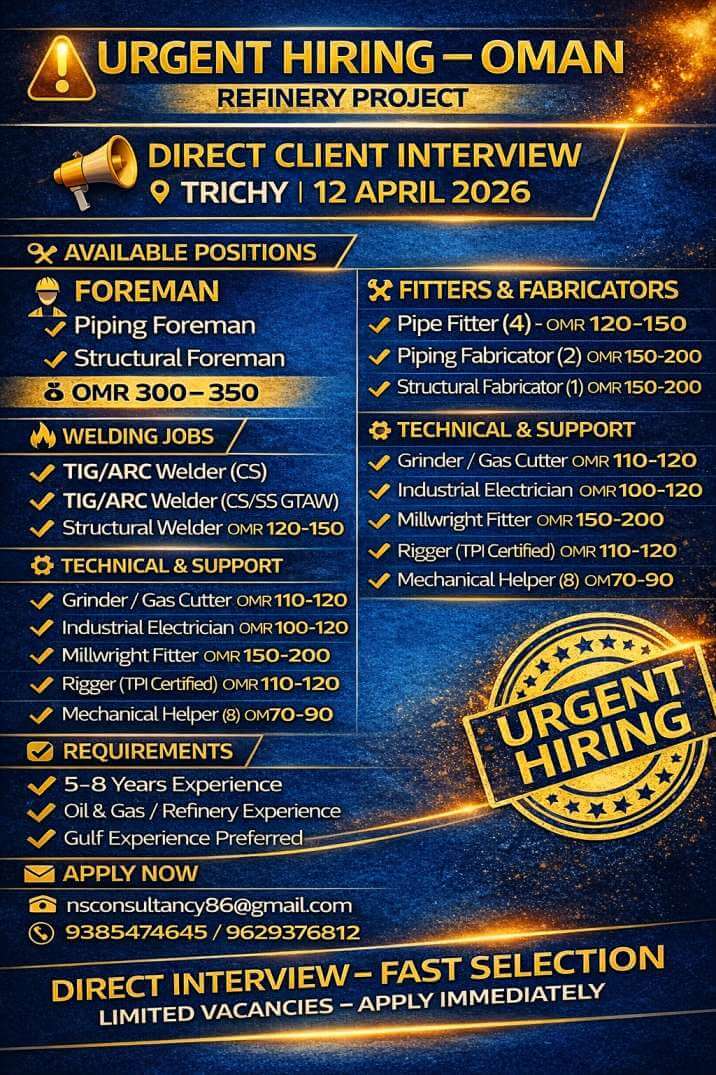 LEADING REFINERY PROJECT REQUIREMENT FOR OMAN LEADING REFINERY PROJECT REQUIREMENT FOR OMAN