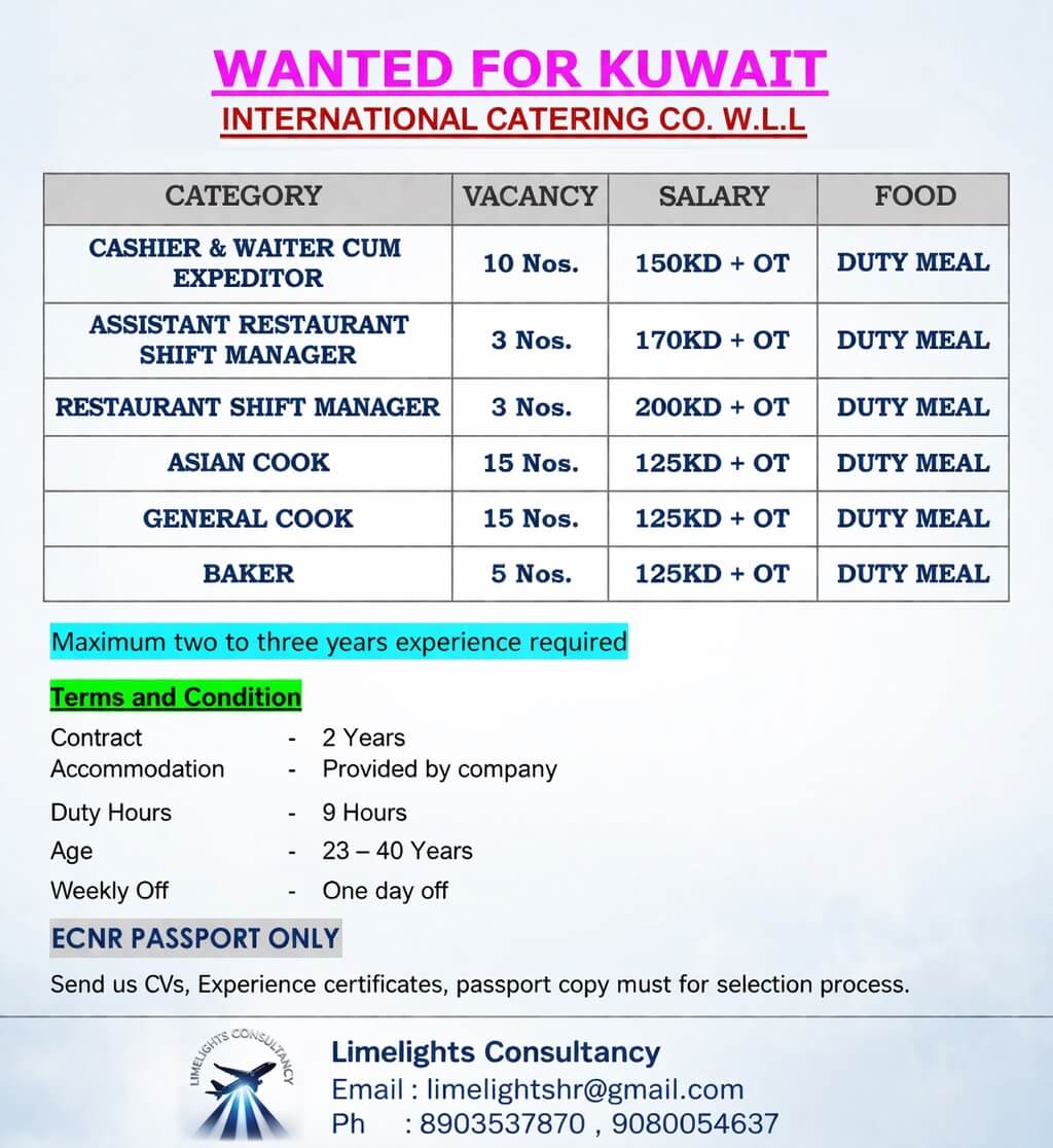 Wanted for Kuwait