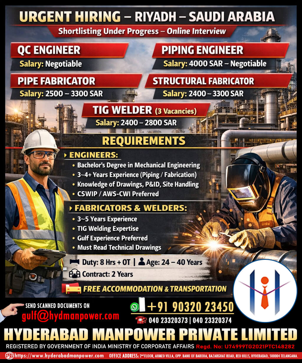 Hiring for Saudi Arabia