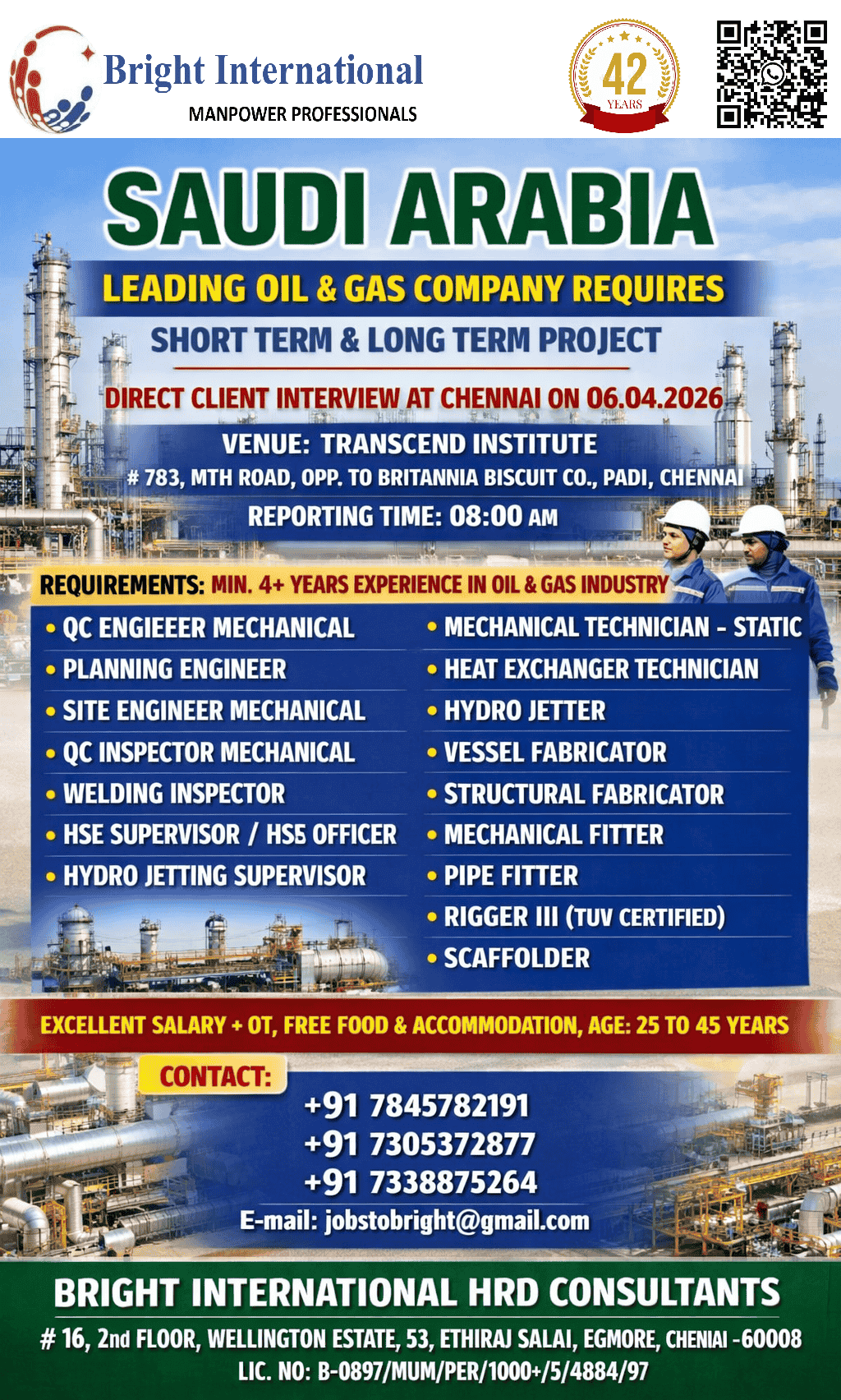 LEADING OIL & GAS COMPANY REQUIRES LEADING OIL & GAS COMPANY REQUIRES