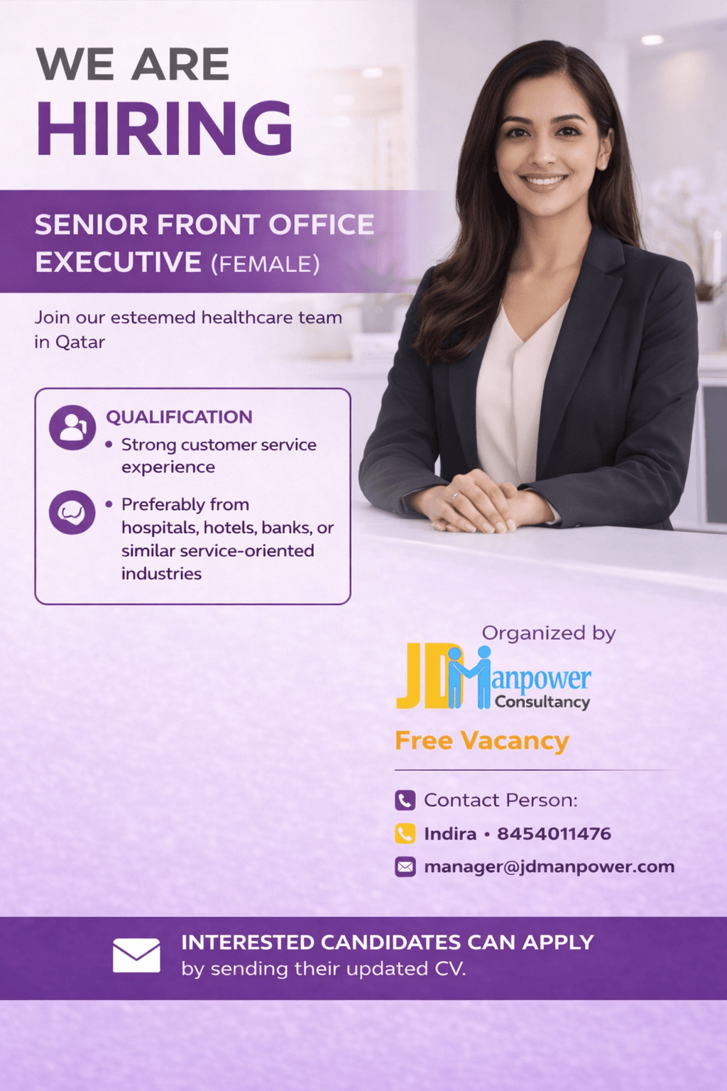 Senior Front Office Executive (Female)