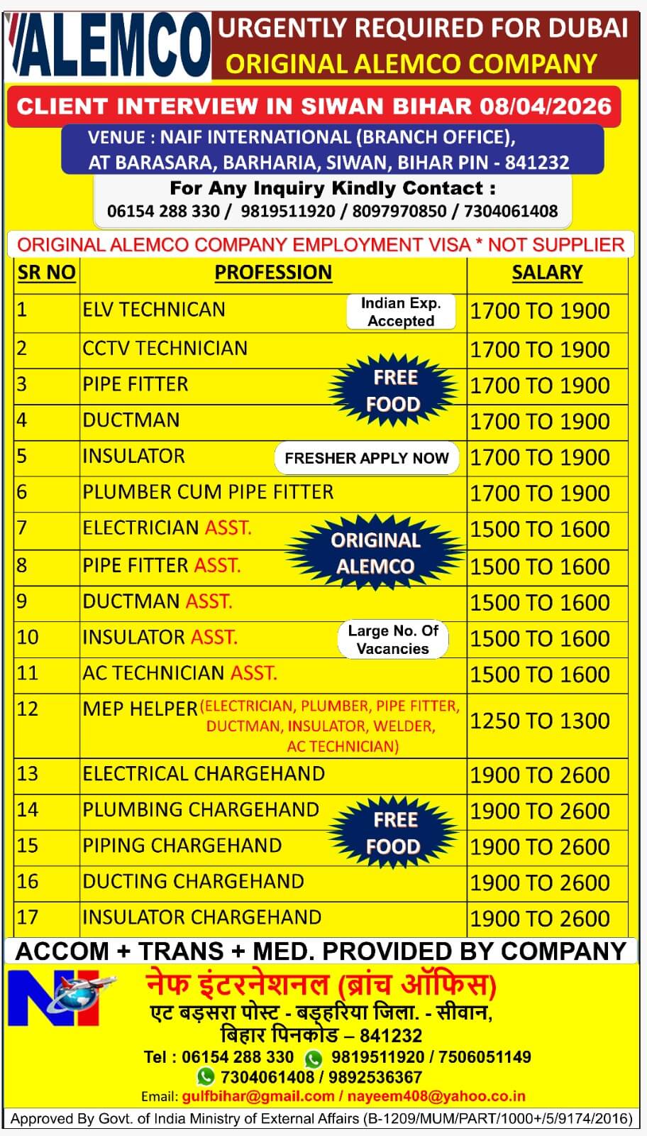 CLIENT INTERVIEW FOR DUBAI ORIGINAL ALEMCO COMPANY