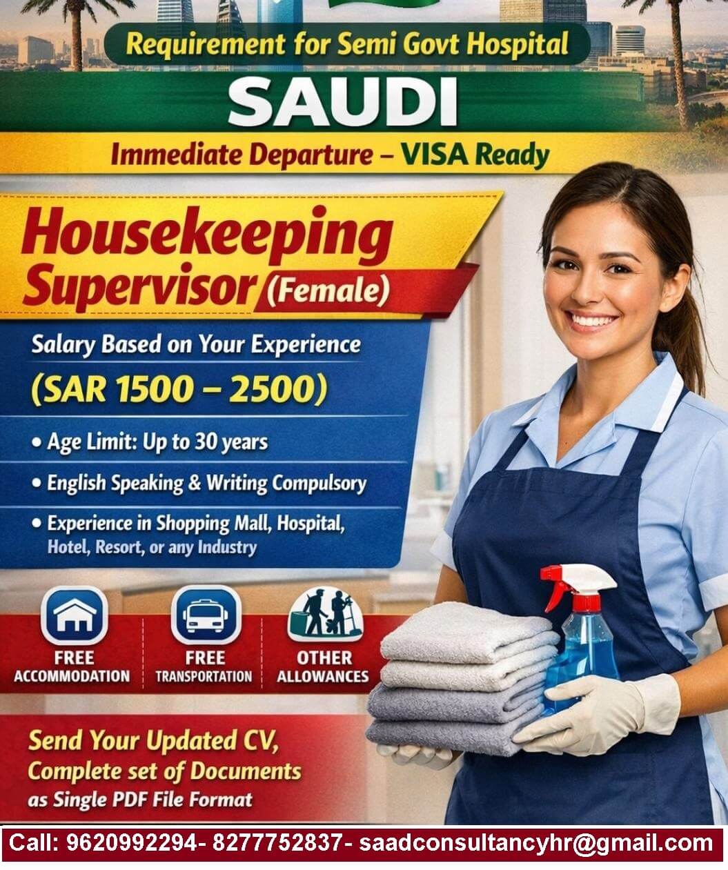 HIRING FOR HOUSEKEEPING